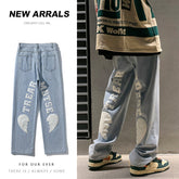 Men Jeans Spring and Autumn Loose Denim Trousers